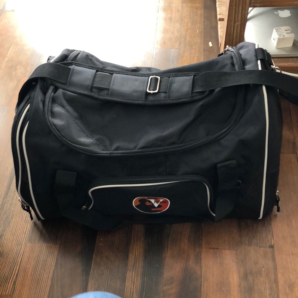 NWOT black duffel bag with Ohio Veteran embroidered on front pocket
